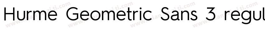 Hurme Geometric Sans 3 regular字体转换